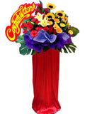 Fresh Congratulation Board Mix Flower Grand Opening Flower Stand