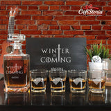 Personalized "Winter Night" Whiskey Decanter Set (6-8 working days)