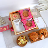 Mid-Autumn Premium Golden Stay Safe Gift Set Mooncake Festival 2023 | 月月平安 (West Malaysia Delivery)