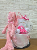 The Bunny Diaper Cake For Baby Girl Set B (West Malaysia Delivery Only)