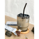 [Corporate Gift] Summer Vibes | Personalized Glass Cup With Straw (Nationwide Delivery)