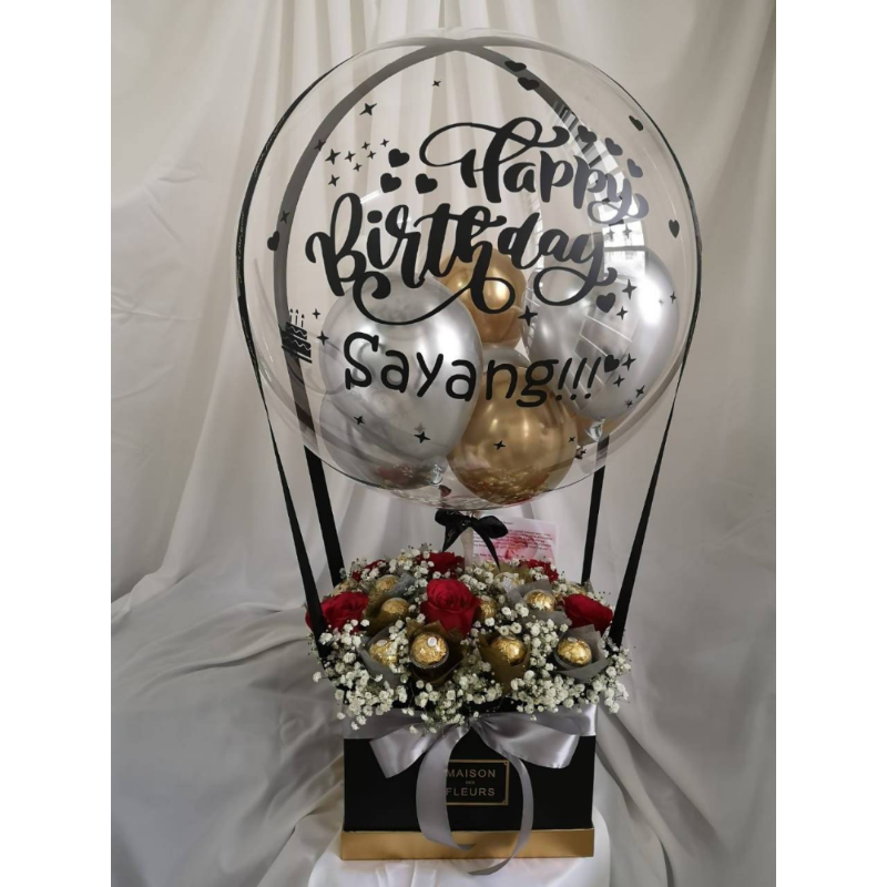 Hot Air Balloon Ferrero Roses Box 12