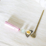 Modern Oriental #9 Premium Tassel Pink Hair Chopstick/Bookmark - CNY Hampers & Gifts 2025