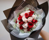 Mixed Roses Flower Bouquet (24 stalks)