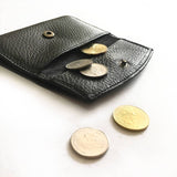 Personalised Leather EDC Set A - Dual Purpose Key Pouch / Coin Pouch + Wooden Pen