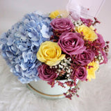 Hydrangea & Roses Flower Box