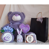 Super Soft Purple Teddy Bear Gift Set (Klang Valley Delivery)