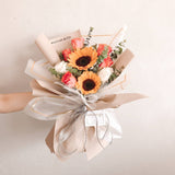 Sunflower with Roses Bouquet - Cheer Up! (Penang Delivery Only)