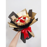 'Mother's Day 2024' 9 Soap Roses with 8 Ferrero Rocher (Ipoh Delivery)