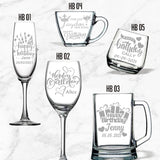 Happy Birthday Design Personalised Cups (Nationwide Delivery)