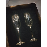 Engraved Champagne Glass Couple Design (Nationwide Delivery)