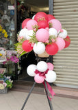 Grand Opening Carnations Flower Stand with Balloon