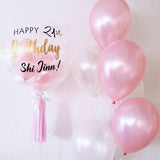 24" Customized Bubble Balloon with balloon bunch (Basic)