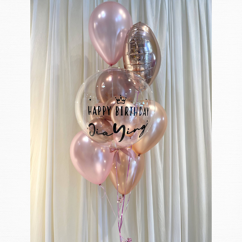 18" Bobo Led Balloon Set (Rose Gold Series)