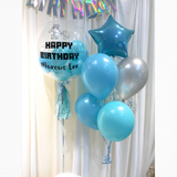 24" Customized Bubble Balloon Set (Caribbean Blue Series)