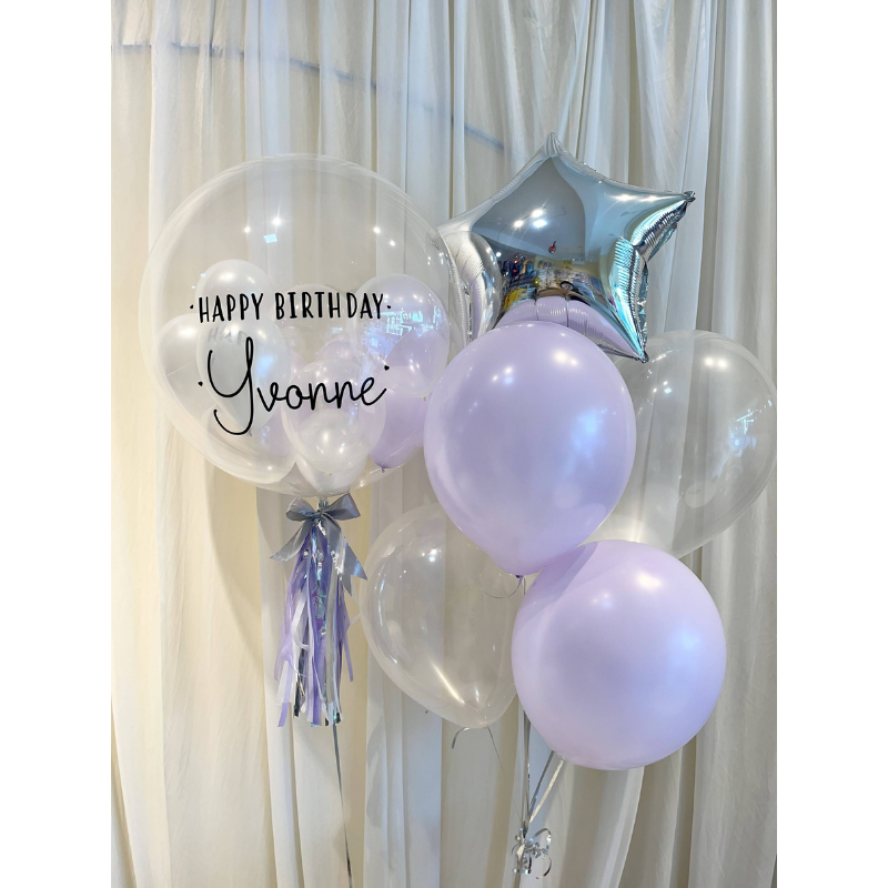 24 Chrome Bobo Balloon Violet