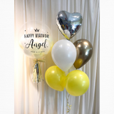 24" Customized Bubble Balloon Set (Yellow White Series)