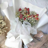 Fresh Strawberry With Baby Breath Bouquet (Klang Valley Delivery)