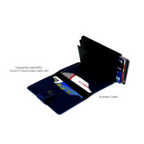 Personalised PayWave RFID Blocking Men Travel Wallet Credit Card Holder Gift Set & Customized Keychain (Nationwide Delivery)