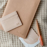 Personalised Perry Premium Journal + Tres Card Holder (Pink) + Sparkle Pen Set (Klang Valley Delivery)