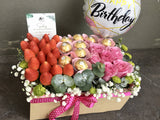 Strawberry & Chocolate Flower Box 1( Penang Delivery only)