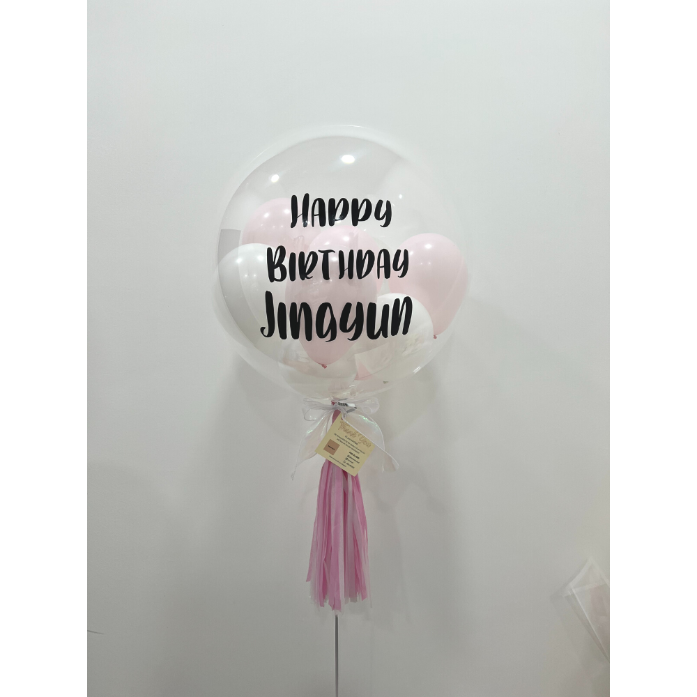 Mix of Chocolates & Flowers with a Bubble Balloon - La Fleur