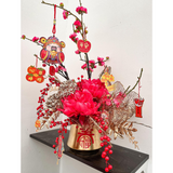 Fortune Artificial Flower Box 年宵花- 福兔平安 (Klang Valley Delivery Only)