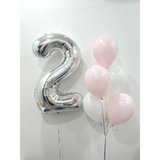 40" Numeric Pastel Series Balloon Bunch (Klang Valley Delivery)