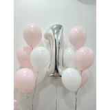 40" Numeric Pastel Series Balloon Bunch (Klang Valley Delivery)