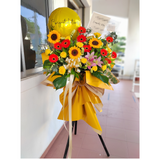 Grand Opening Flower Stand (Yellow Theme) | (Negeri Sembilan Delivery only)