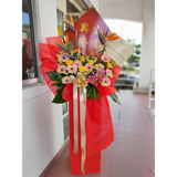 Grand Opening Flower Stand (Red Theme) | (Negeri Sembilan Delivery Only)