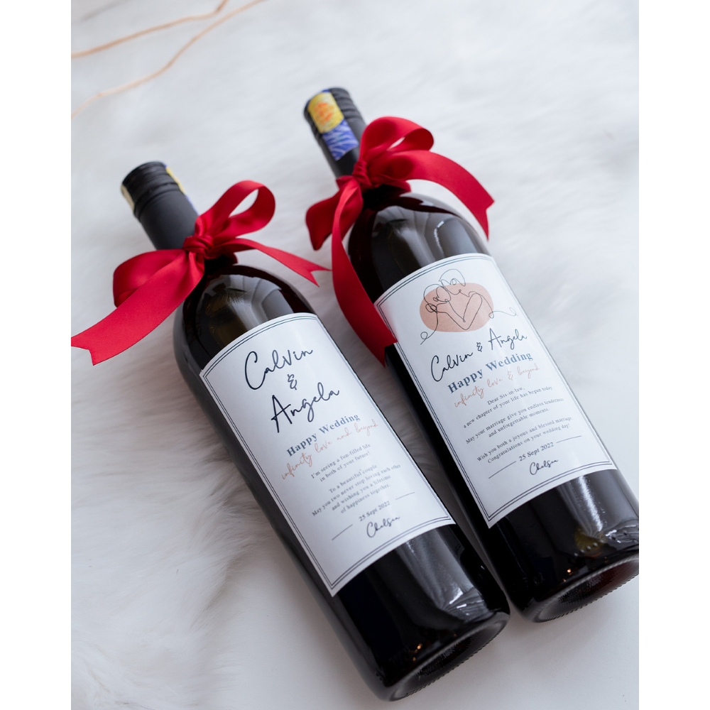 Personalised Red Wine Gift Box With LED (West Malaysia Delivery Only