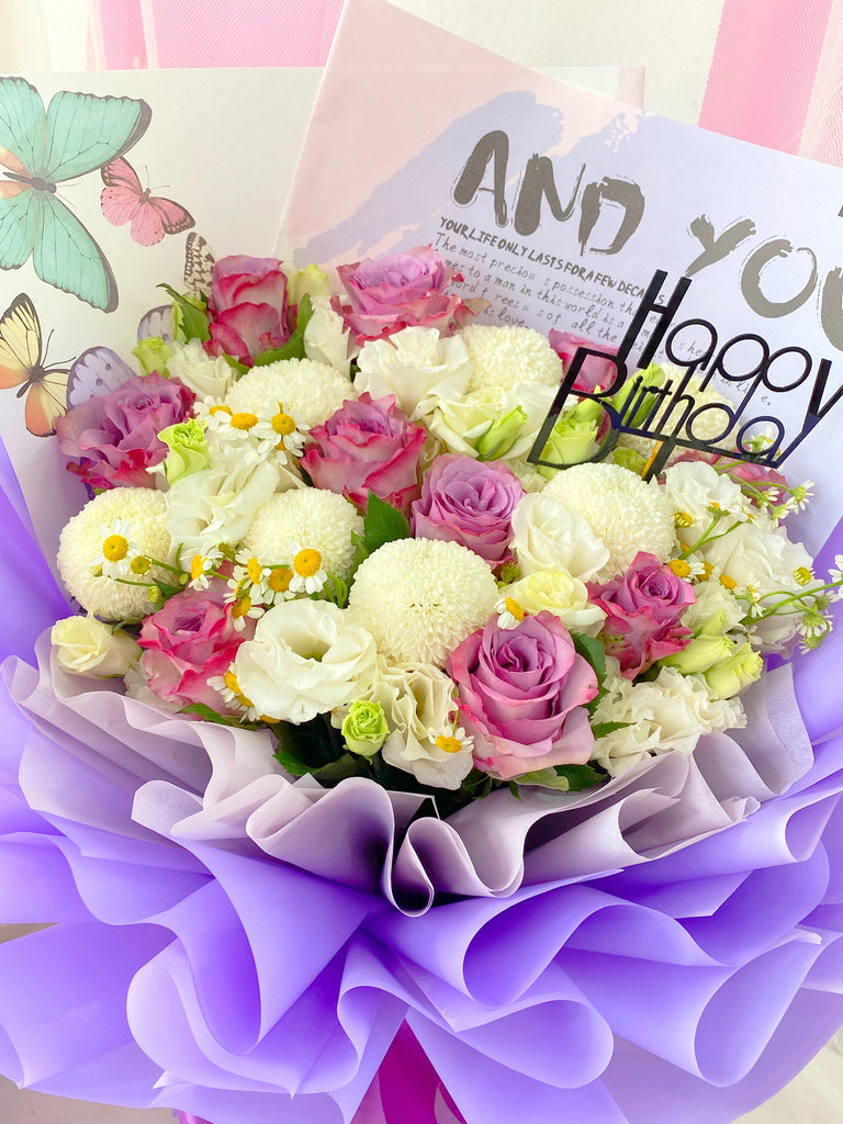 Mix Fresh Flower Bouquet (Penang Delivery Only) Giftr Malaysia's
