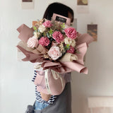 Mother's Day 2023: Elegant Carnation Artificial Soap Bouquet (Johor Bahru Delivery Only)