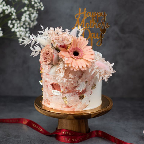 Antique Bloom Designer Cake (Klang Valley Delivery Only)  (Mother's Day 2024)