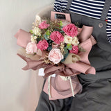 Mother's Day 2023: Elegant Carnation Artificial Soap Bouquet (Johor Bahru Delivery Only)