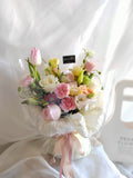 Fresh Flower Transparent Bouquet (Negeri Sembilan Delivery Only)