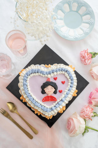 Mama's Vintage Heart Cake (Klang Valley Delivery) - Mother's Day Flowers & Gifts 2026