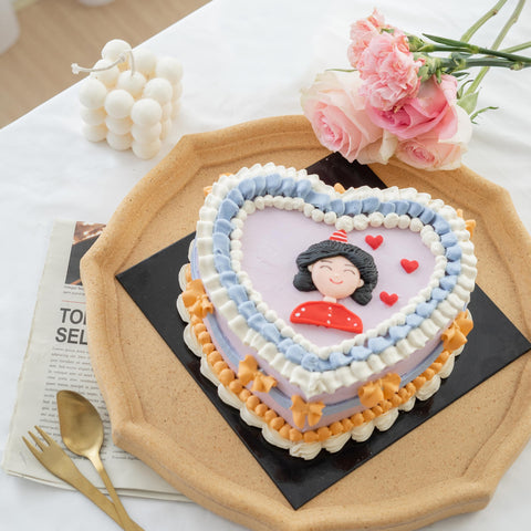 Mama's Vintage Heart Cake (Klang Valley Delivery) - Mother's Day Flowers & Gifts 2026