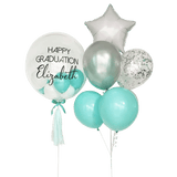 Aquamarine Bubble Balloon Bouquet