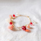 Strawberries Gold Charm Bracelet(Nationwide Delivery)