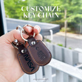 Personalised Leather Keychains (Nationwide Delivery)