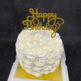 White Rose Swirl Smash Theme Cake (Klang Valley Delivery Only)