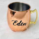 Personalized Solid Copper 304 Stainless Steel Mule Mug Cup 500ml In Gift Box (Nationwide Delivery)