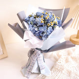 Blue Velvet Fresh Mix Flower Bouquet (Klang Valley Delivery)
