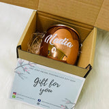 Personalized Solid Copper 304 Stainless Steel Mule Mug Cup 500ml In Gift Box (Nationwide Delivery)
