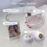 Photo Frame + Photo Printing and Bath Bomb Gift Set | (West Malaysia Delivery Only)