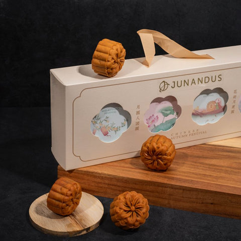 Mid Autumn: Mooncake Festival 2023 | Treasure Gift Set – Traditional Mini Mooncake (4pcs) (Mooncake Festival 2023) | (Klang Valley Delivery)