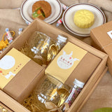 Delightful 月夕花朝 | Personalized Gift Box With Cups, Flower Tea, Cutlery & Mooncake (Mooncake Festival 2023) | (Klang Valley Delivery)