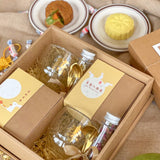 Delightful 月夕花朝 | Personalized Gift Box With Cups, Flower Tea, Cutlery & Mooncake | (Nationwide Delivery)